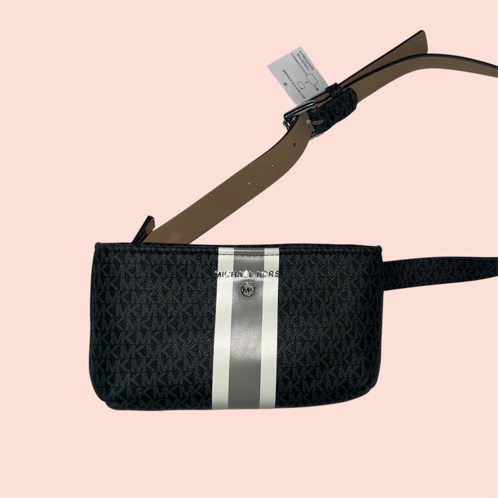 Michael Kors Black and White fanny pack Bag